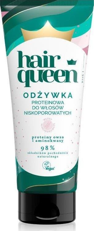 Hair Queen HAIR QUEEN_Odżywka proteinowa do włosów niskoporowatych 200ml