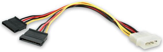 StarTech Molex - SATA x2, 0.3m, Wielokolorowy (PYO2LP4SATA)