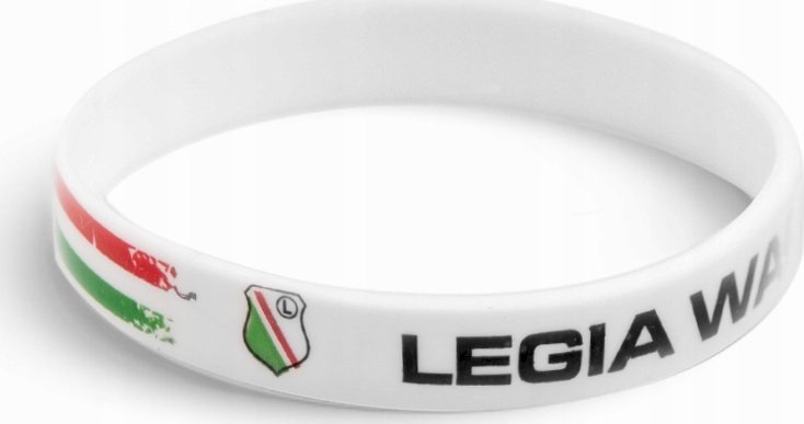 Legia Warszawa opaska silikonowa na rękę BARWY