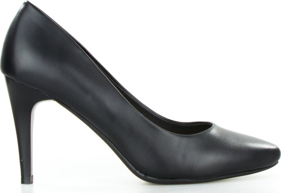 Sergio Leone Szpilki w szpic matowe czarne Sergio Leone-38