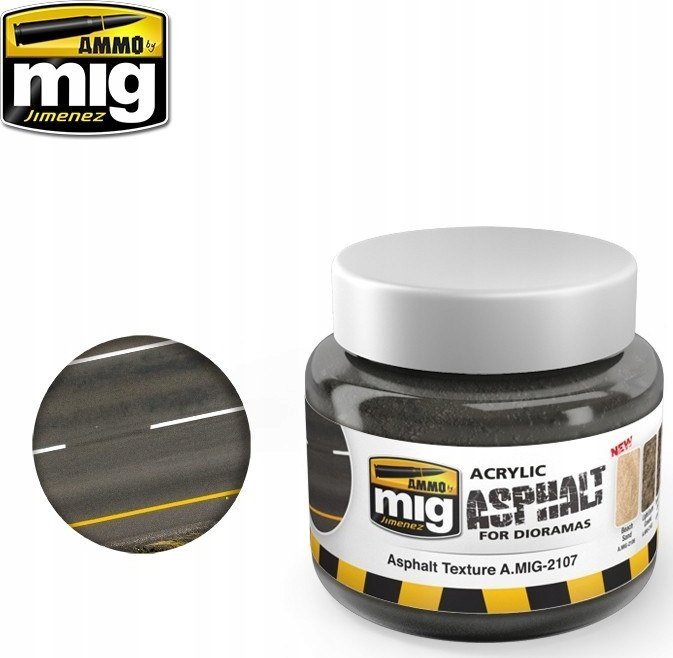Vallejo Ammo: Acrylic Mud for Dioramas - Asphalt Ground (250 ml)