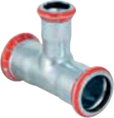 Geberit Trójnik redukcyjny Mapress C-Stahl 66,7 x 54 x 66,7mm (21229)