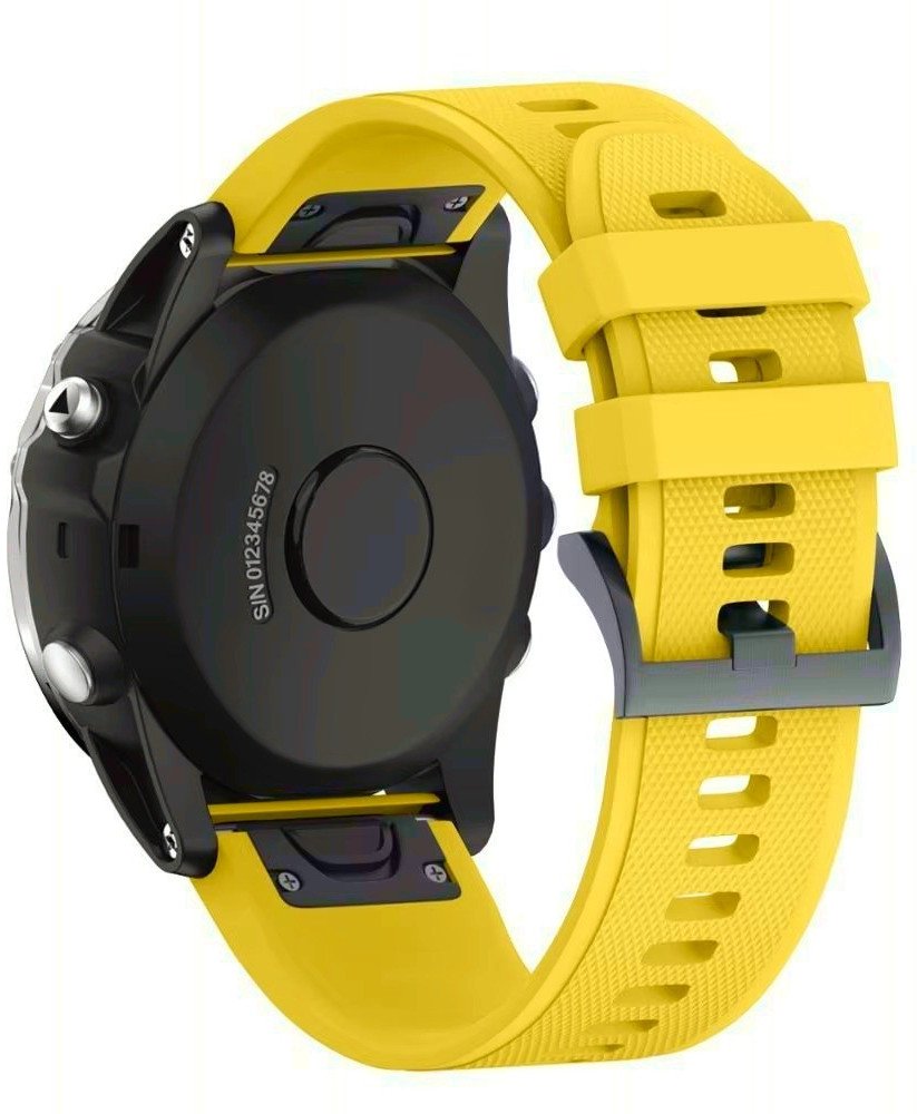 PASEK DO GARMIN FENIX 5 / 6 / 7 / 8 47MM I GARMIN INSTINCT / EPIX 22MM ŻÓŁTY