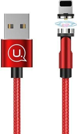 Kabel USB Usams USB-A - Lightning 1 m Czerwony (109578)
