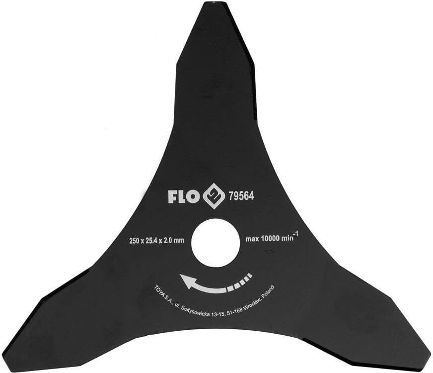 FLO TRÓJZĄB DO KOSY 2mm/250mm/25,4mm