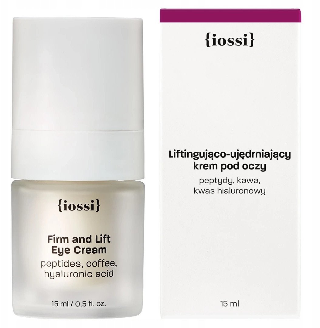 IOSSI_Firm and Lift Eye Cream odżywczy krem peptydowy pod oczy z Kawą i Kwasem Hialuronowym 15ml