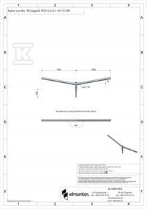 Wysięgnik Elmonter W20/0,2/2/1-60/10/180/01 W20/0,2/2/1-60/10/180/02