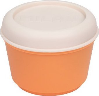 Milan Pojemnik na lunch MILAN okrągły 0,25 l z zakręcaną pokrywką pomarańczowo - beżowy