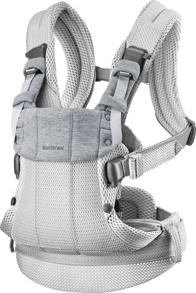 BabyBjorn BABYBJORN - nosidełko Harmony 3D Mesh, Srebrny