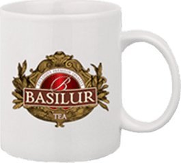 Basilur Kubek BASILUR firmowy PORCELANOWY biały 330ml