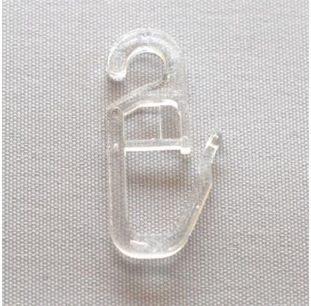 HOOKS FOR RINGS PLASTIC CLEAR D16 (30)