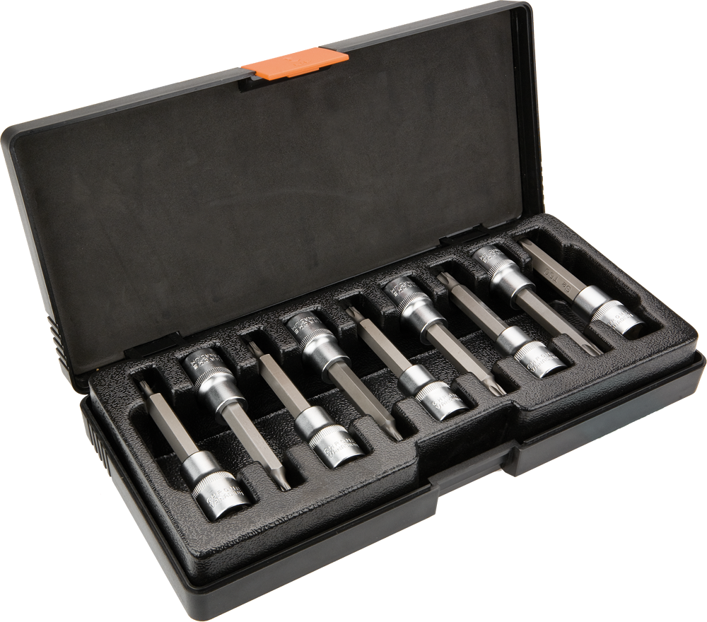 Neo Zestaw nasadek trzpieniowych Torx 1/2" T20-T60 długich 9szt. (08-708)