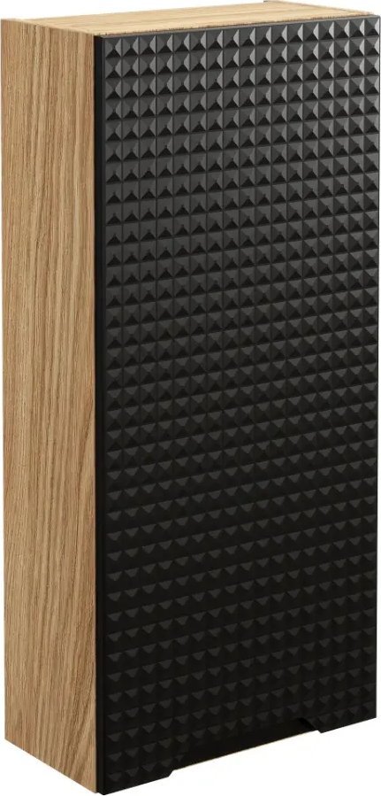 Comad Szafka łazienkowa LUXOR BLACK 83-35-1D 35cm dąb olejowany/czarna COMAD