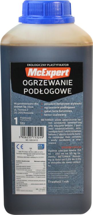 McExpert PLASTYFIKATOR DO OGRZEWANIA PODŁOGOWEGO 1L [jm.SZT] - MC-500-0410
