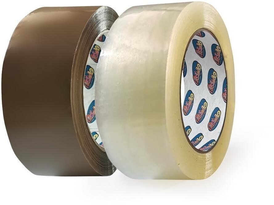 Taśma pakowa kauczukowa 100m brązowa