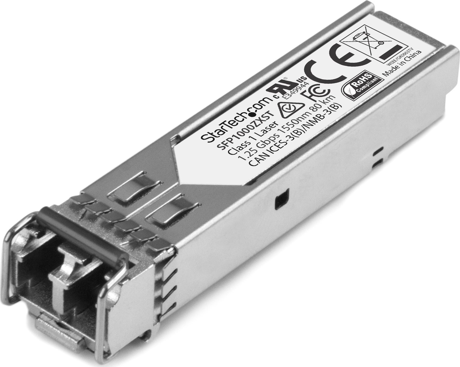 Moduł SFP StarTech StarTech SFP1000ZXST moduł przekaźników sieciowych Swiatłowód 1250 Mbit/s SFP 1550 nm