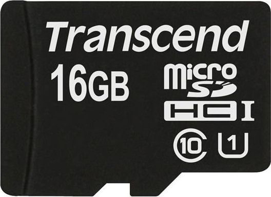 Karta Transcend Premium MicroSDHC 16 GB Class 10 UHS-I/U1 (TS16GUSDCU1)