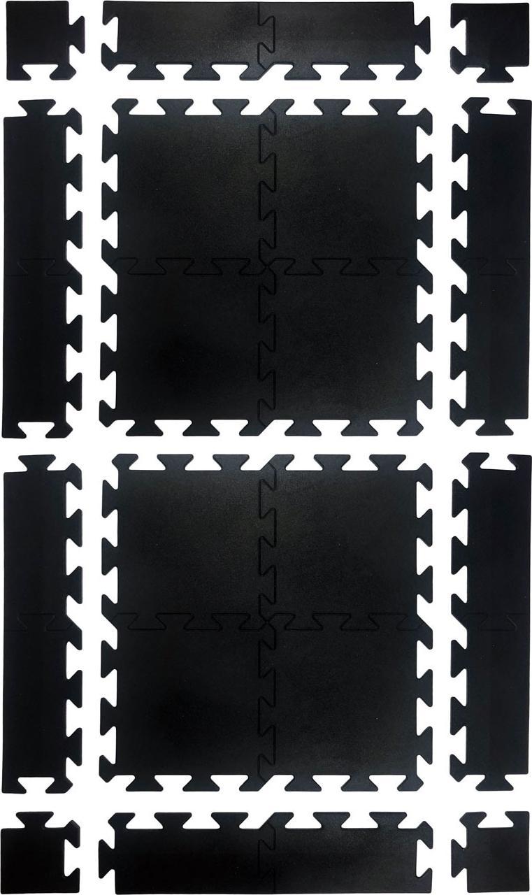 UnderFit Puzzle gumowe na siłownie 15 mm 2 m2 + zakończenia