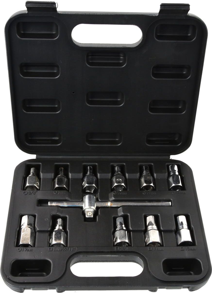 Geko zestaw kluczy do korków oleju 12 sztuk (G02710)