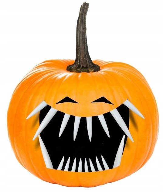 Halloweenowe zęby do dyni 18szt