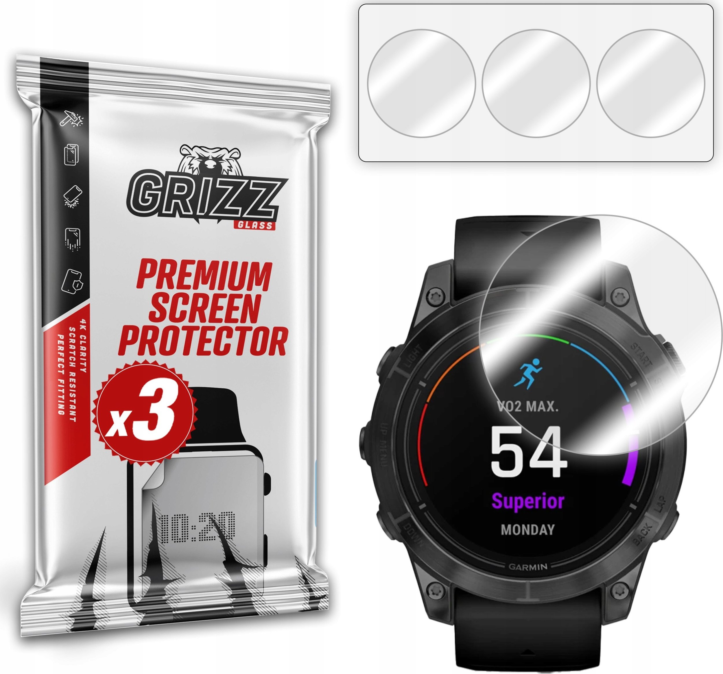 Folia hydrożelowa GrizzGlass Hydrofilm do Garmin epix Pro gen. 2 51mm