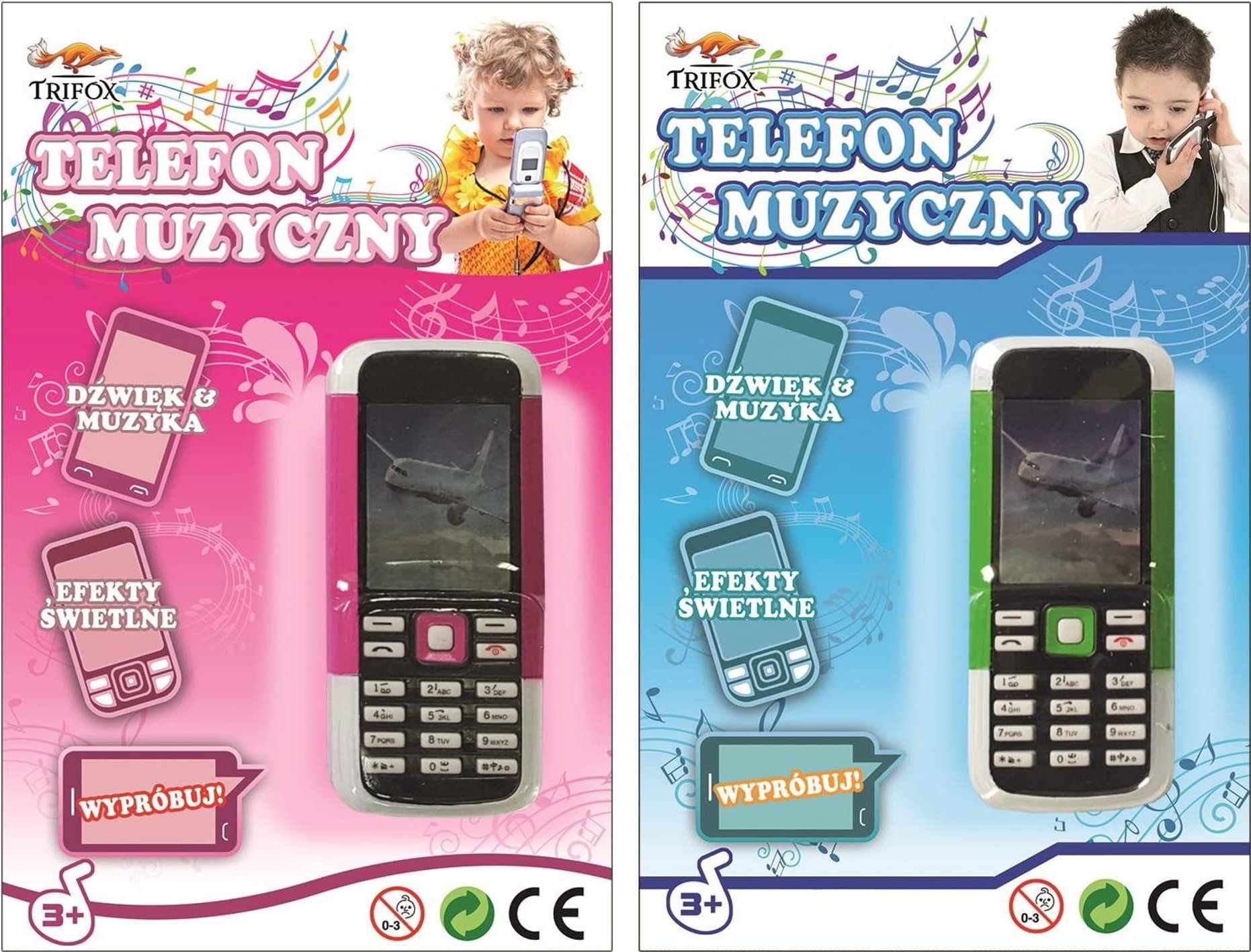 Trifox Telefon na baterie