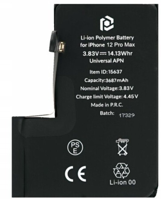 Prio akumulators Apple Iphone 12 Pro Max 3687 mAh AKU_Prio12Pmax (4251488659952)
