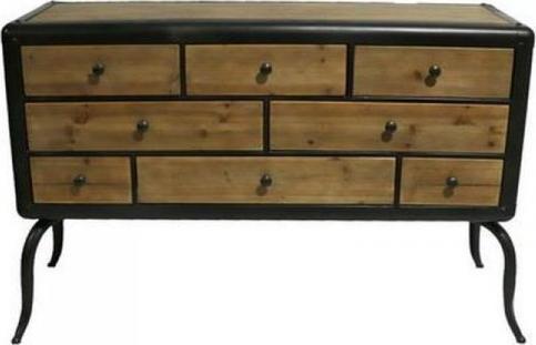 DKD Home Decor Komoda DKD Home Decor Jodła Metal (129 x 42 x 79 cm)