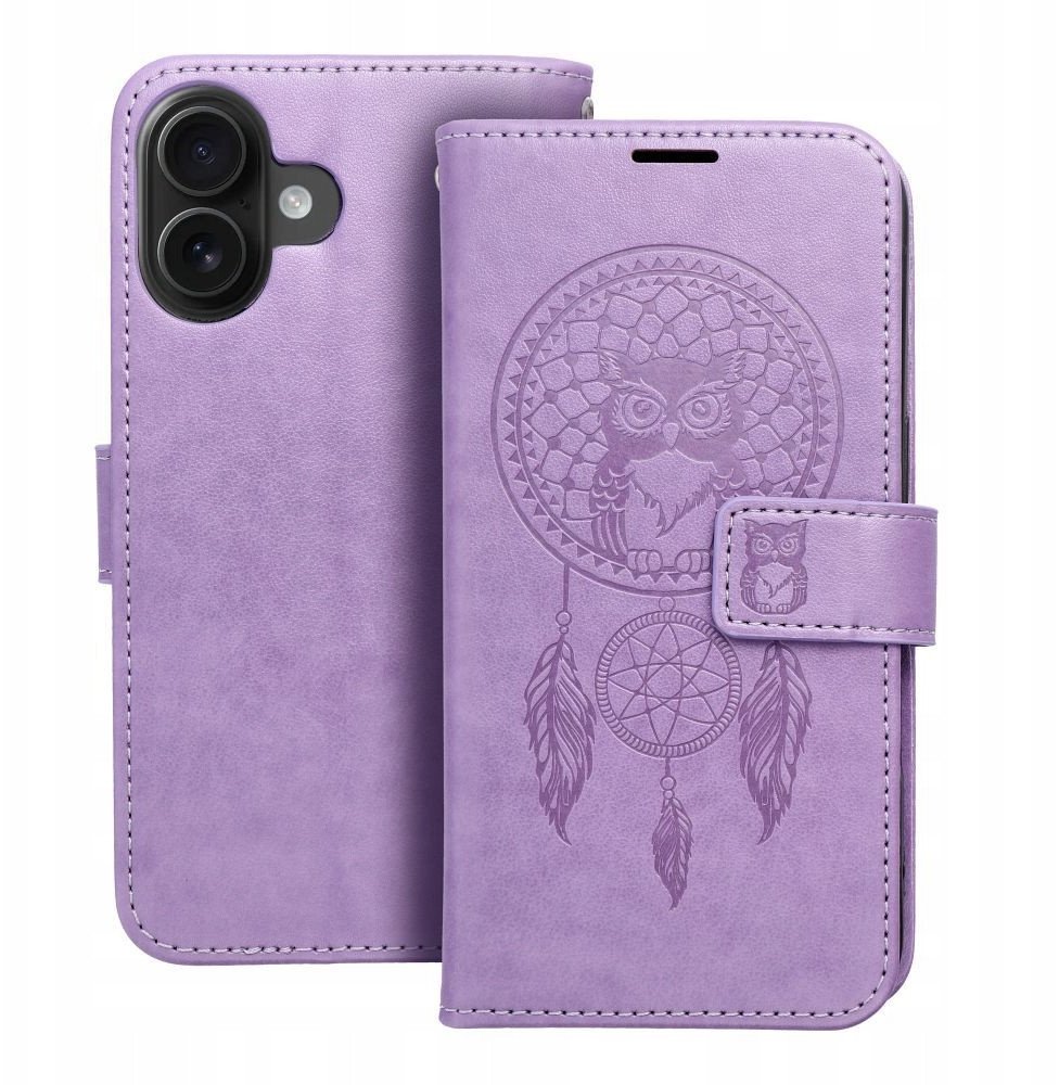 Kabura MEZZO Book do IPHONE 17 łapacz snów fioletowy