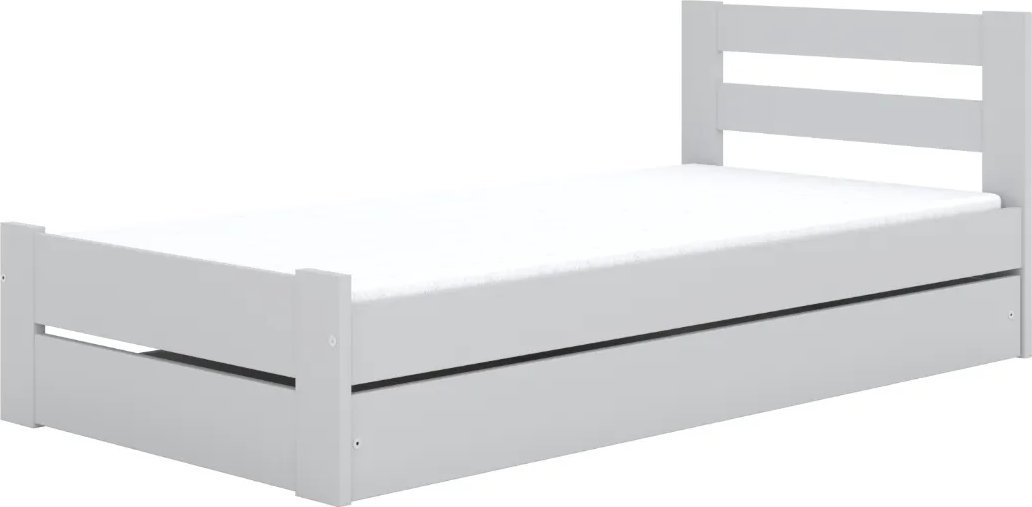 Łóżko dziecięce EMIL 180x90 z szufladą białe KOCOT KIDS