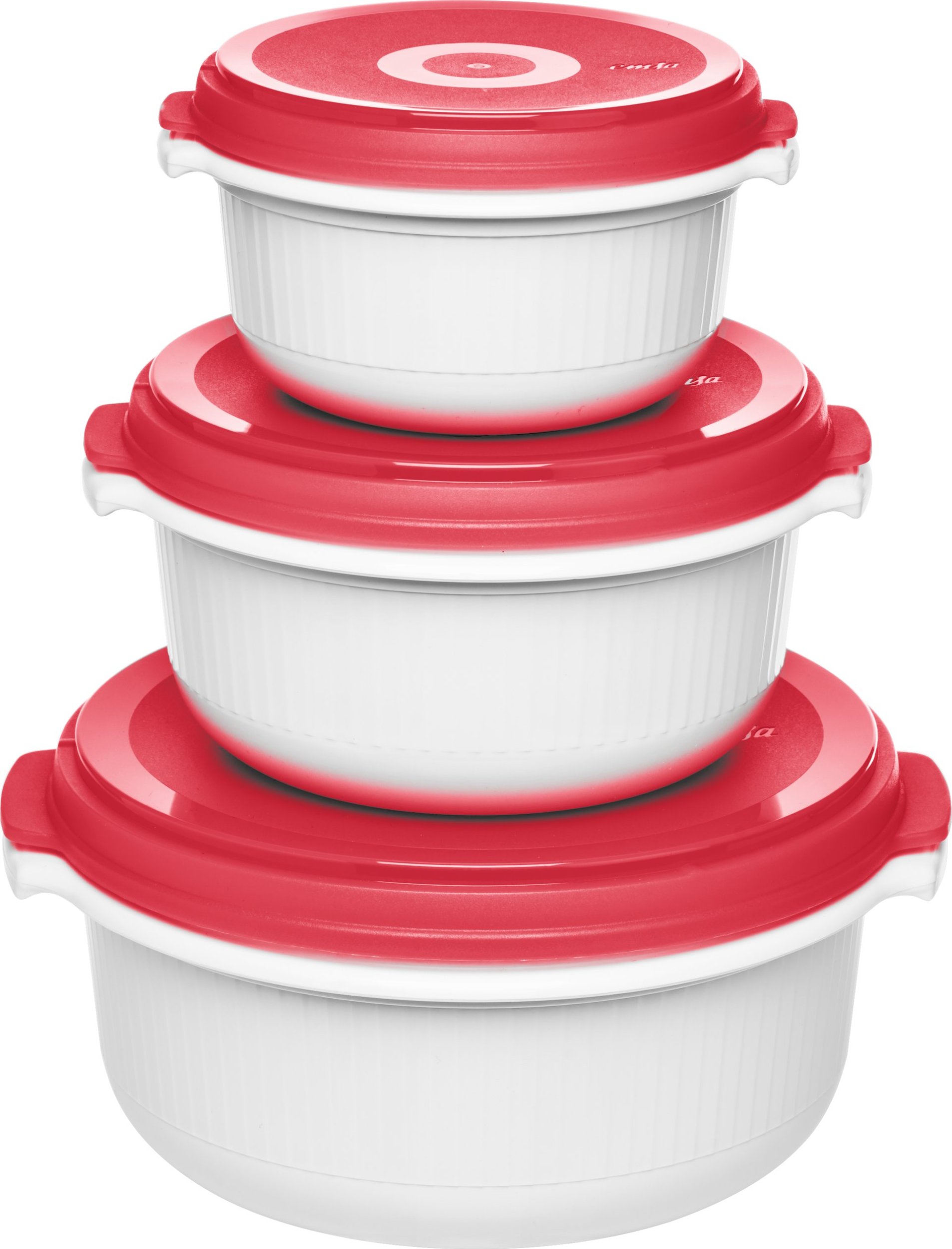 Emsa Emsa Micro Family Mikrowave Starter Set red 3 pcs.