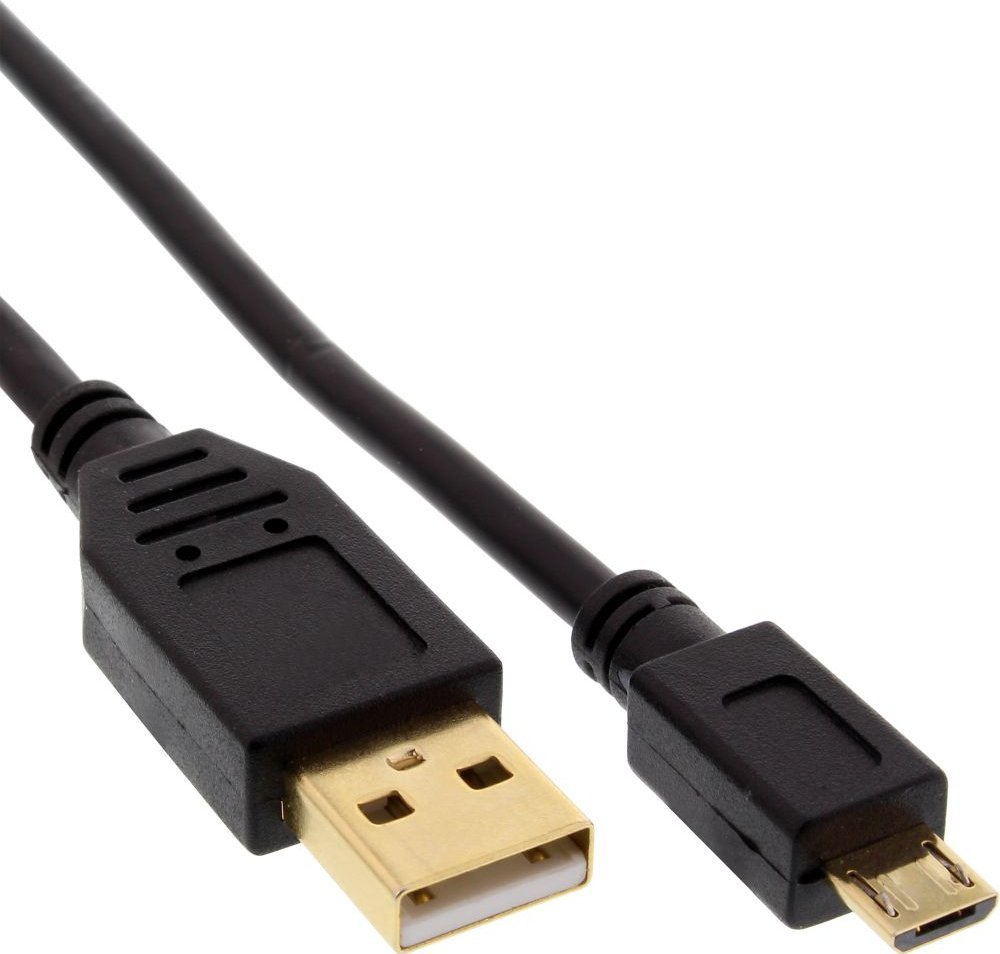 Kabel USB InLine USB-A - microUSB 2 m Czarny (31720P)