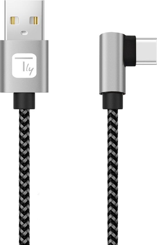 Kabel USB Techly USB-A - USB-C 0.5 m Czarno-szary (ICOC MU2AC9-005-AL)