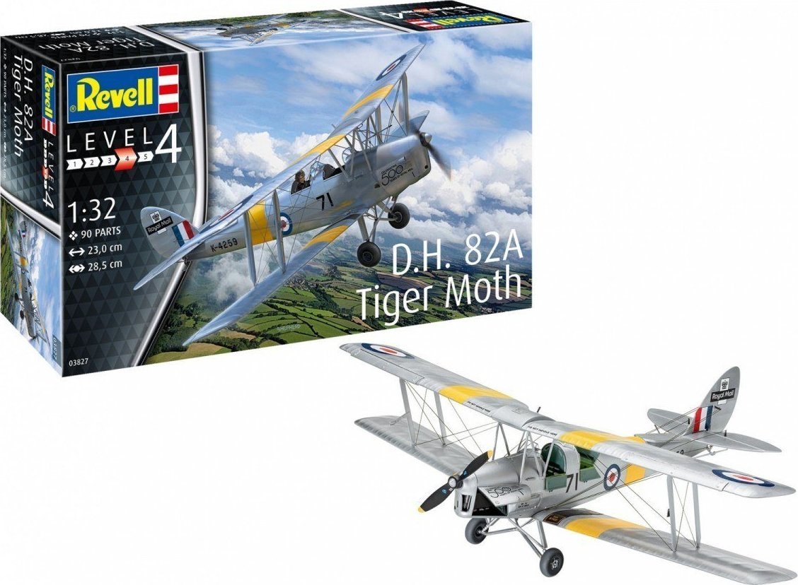 Revell Model plastikowy D.H. 82A Tiger Moth 1/32