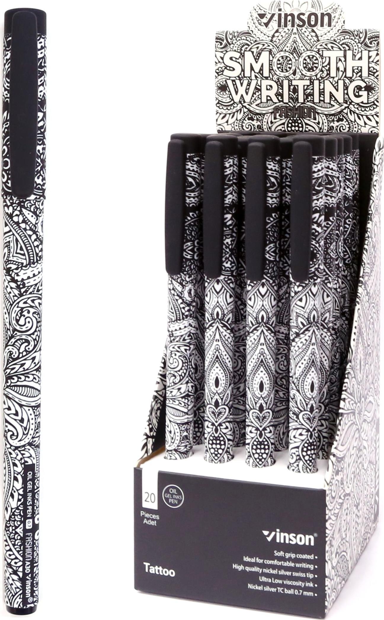 Titanum Długopis Vinson Mandala 0,7mm 20 szt DISPLAY