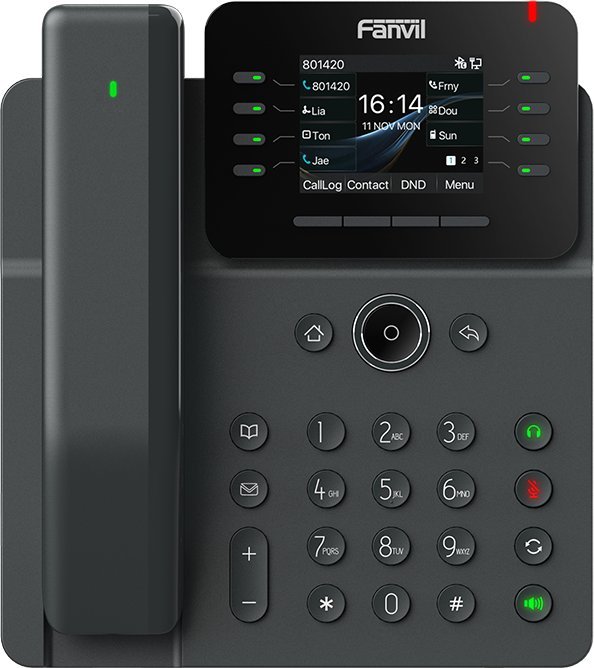 Fanvil V62 Pro, Medium-Level Dual Gigabit PoE IP Phone / SIP / POE / Gigabit / USB-Port
