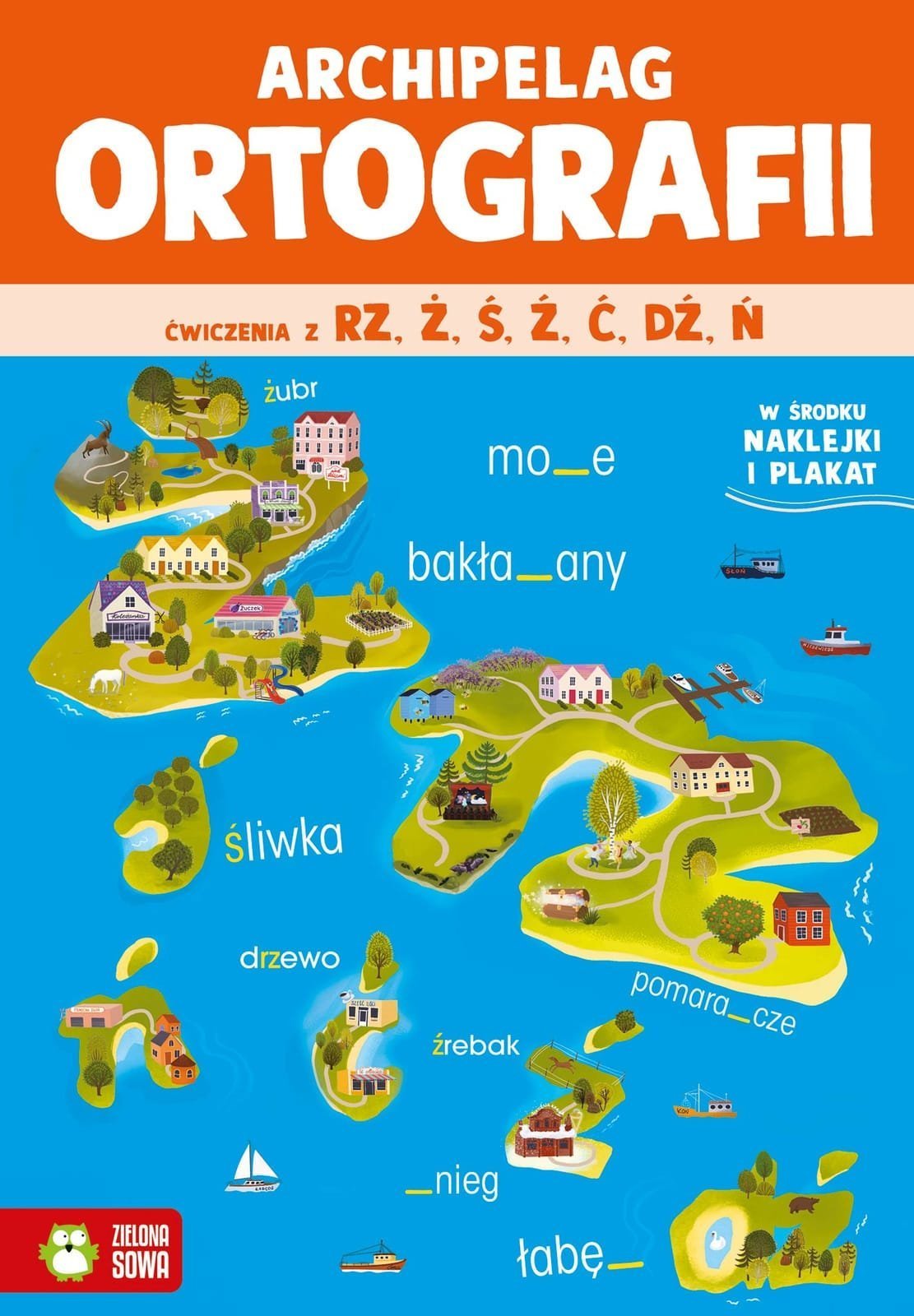Zielona Sowa Archipelag ortografii ćwiczenia z rz, ż 90454