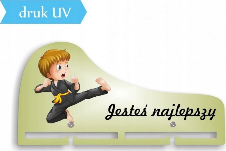 naSciane Wieszak MEDALÓWKA na medale KARATE karateka 02