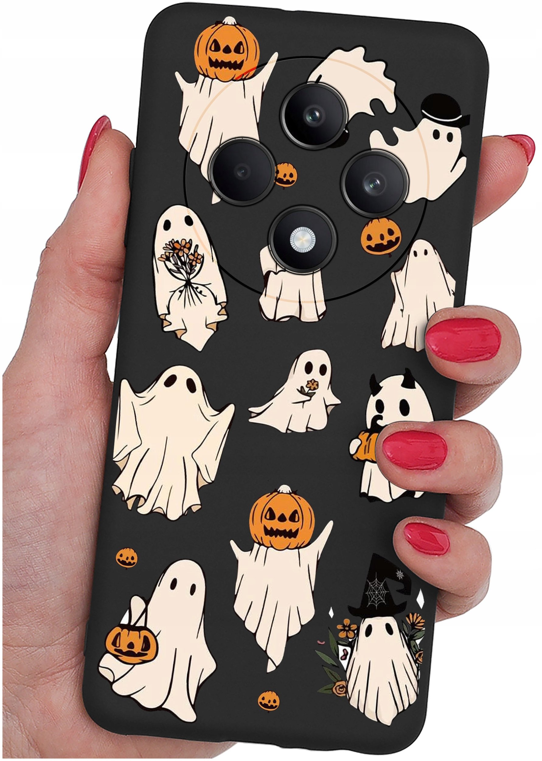 Etui do Oppo Reno 12 F 5G | 12 FS 5G WZORY |SILIKONOWE MATT CASE + SZKŁO 9H