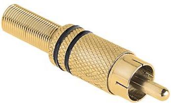 Wtyk RCA, złoty