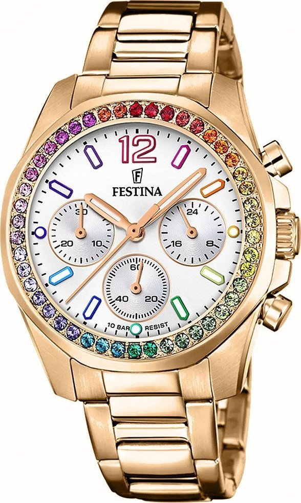 Zegarek Festina Zegarek damski Festina F20639-2 różowe złoto