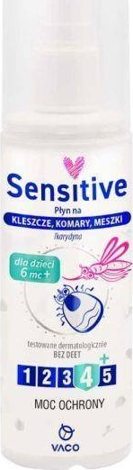 Vaco VACO Sensitive płyn na komary Ikarydyna 10% 80 ml