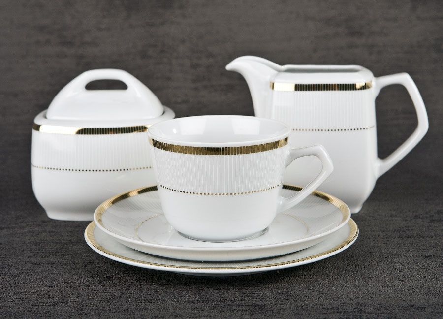 Ćmielów Serwis do kawy 6/20 Marcello Gold