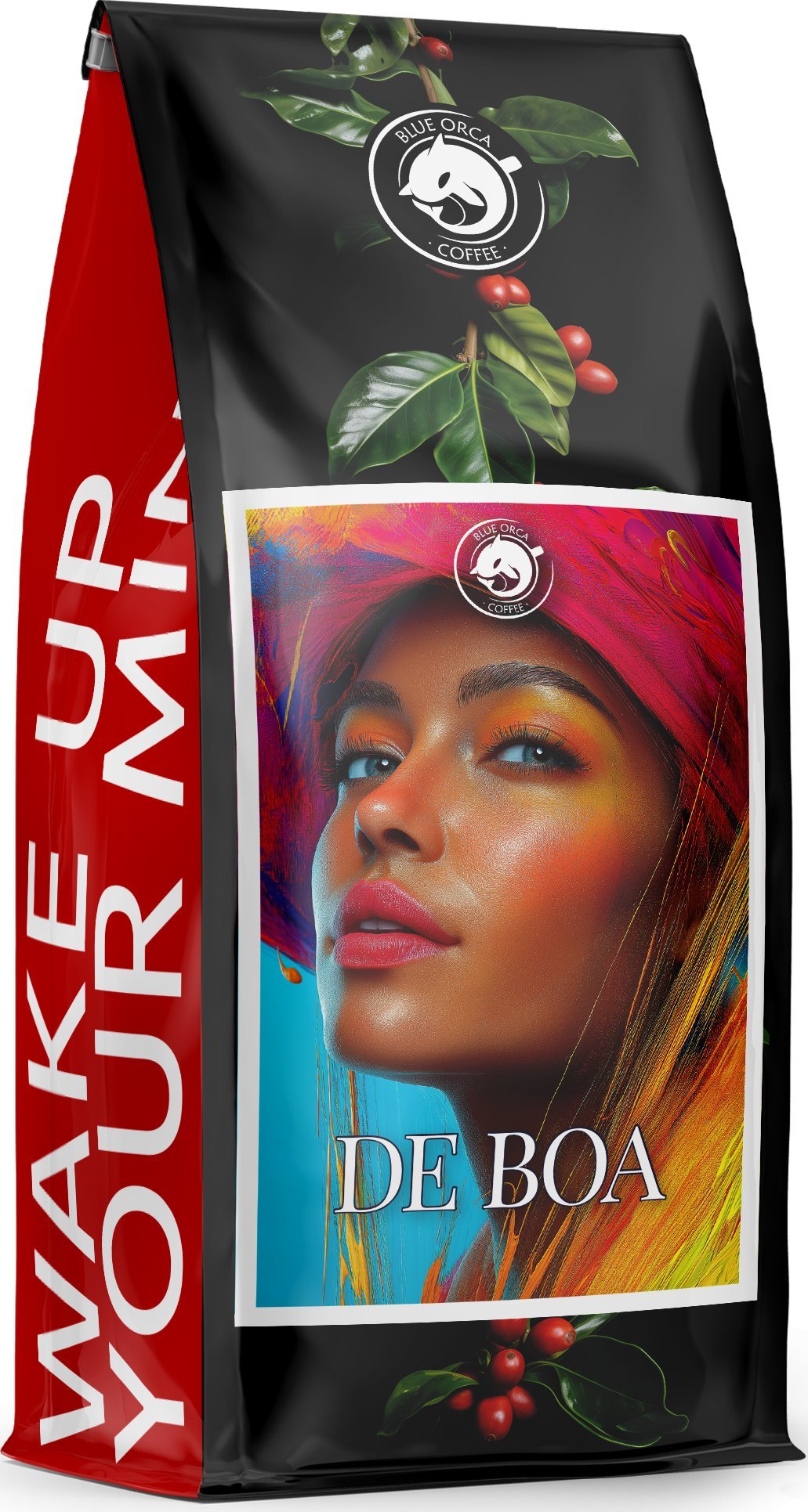 Kawa ziarnista Blue Orca Coffee Kawa ziarnista 1kg - DE BOA 100% Arabica - ŚWIEŻO PALONA BLUE ORCA COFFEE