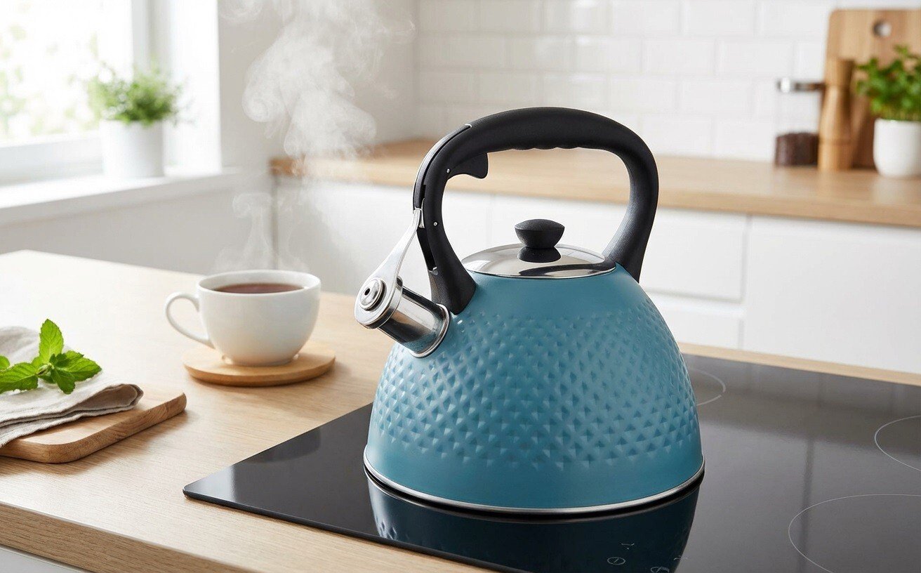 Czajnik tradycyjny 3 L Kris nierdzewny turkus