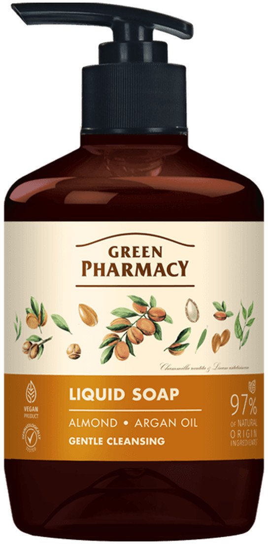 Green Pharmacy Mydło w płynie migdał i olej arganowy 460ml