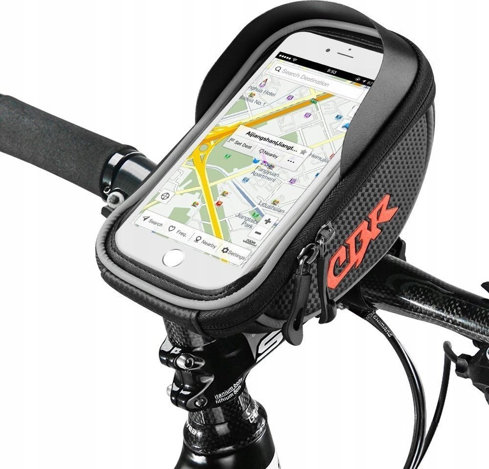 Korbi Sakwa Rowerowa na Kierownicę uchwyt na telefon CBR