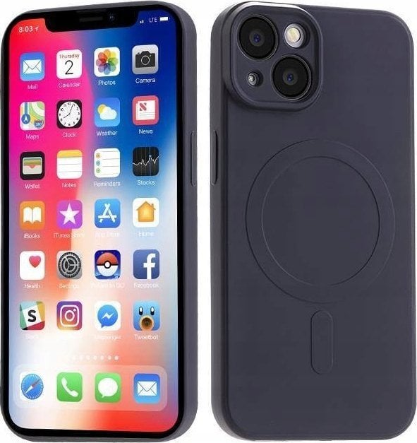 Maxximus MX LIQUID ARMOUR IPHONE 15 PLUS (MagSafe) 6.7, BLACK / CZARNY