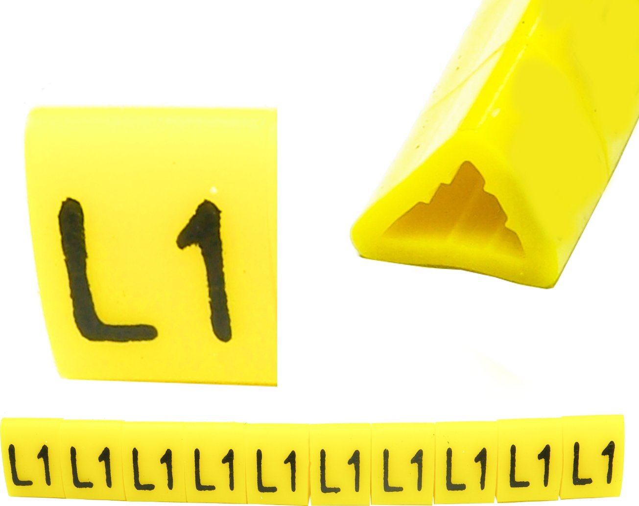 Ergom Oznacznik przewodów OZ-1 L1 żółte 100szt