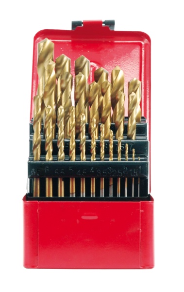 Wiertło Vorel do metalu tytanowe walcowe 1,5 2 7 4,5 4 5,5 5 1 3 2,5 3,5 6 10 6,5 7,5 8 8,5 9 9,5mm zestaw (22330)